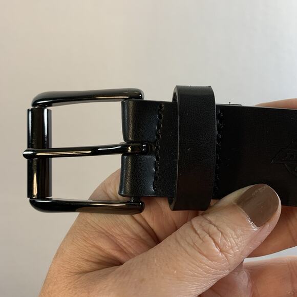 Dickies Mens Genuine Leather Belt Sz 42 Black Workwear‎ Streetwear Utility - Picture 4 of 9